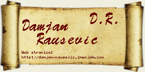 Damjan Raušević vizit kartica